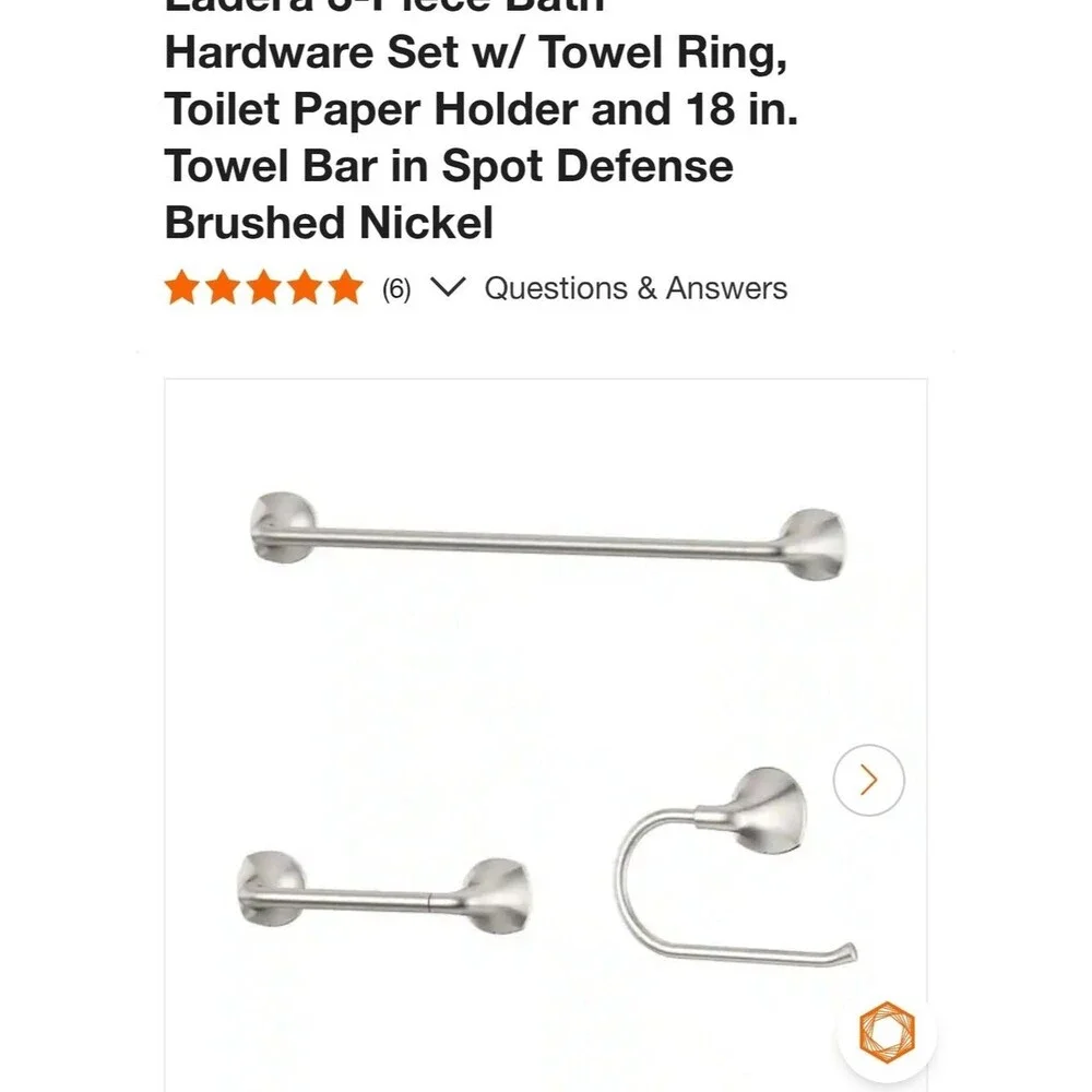 Pfister Ladera Bath Collection Brushed Nickel Accessories BTB-LR3GS